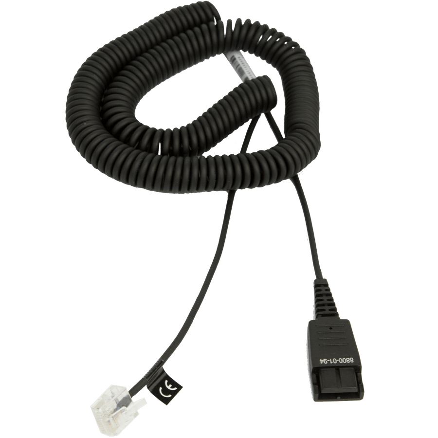Jabra 8800-01-94 - Telefoon kabel - Zwart