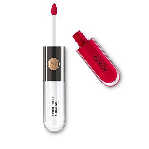 KIKO Milano Unlimited Double Touch 109 | Vloeibare lippenstift in 2 stappen, glanzende finish. Blijft tot 12 uur zitten. Gekleurde, no transfer base.