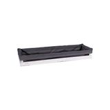 Stock Cash Yonne broodmand, kunststof, grijs, 53 x 16,2 x 6,5 cm