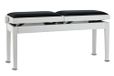 GEWA Pianobank Deluxe Double, wit mat