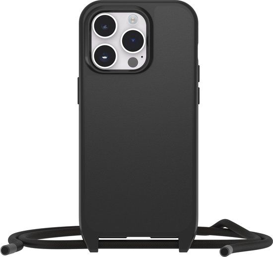 OtterBox React Necklace iPhone 14 Pro Hoesje met Koord Zwart