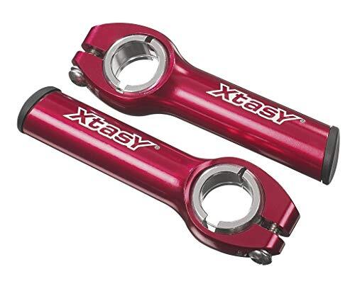 X-tas-y XtasY Unisex – volwassenen Bar Ends EVO SL, rood, 90mm 22,2, maat S