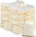 Unyqoos® 50 pièces sacs en coton, petit avec cordon de serrage, 8 x 10 cm