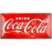 Nostalgic-Art Retro metalen bord, 25 x 50 cm, Coca-Cola – rood logo – cadeau-idee voor coke-fans, van metaal, vintage design
