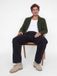 JACK & JONES Gebreid vest 'JJJAMES' donkergroen