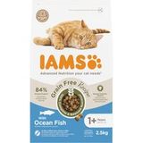 IAMS Advanced Nutrition 1+ Years droogvoer zonder granen met zeevis voor katten, 2,5 kg