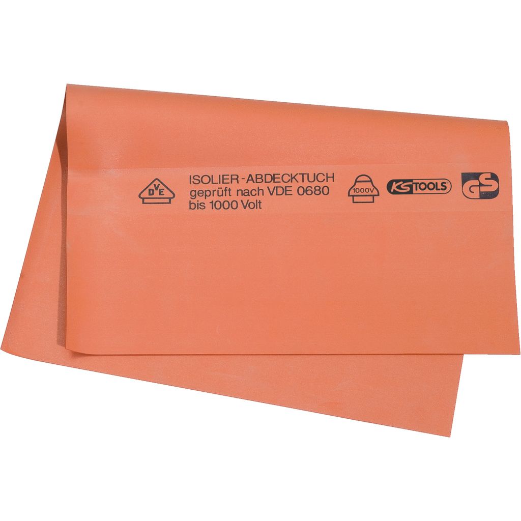 KS Tools 117.1747 Werkplaatsdoek - Oranje - Rubber - 250x250mm