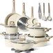 JUST PERFECTO HOUSEHOLD APPLIANCES 21-Delige Pannenset Inductie - Beige - PFAS vrij - Koudgrepen