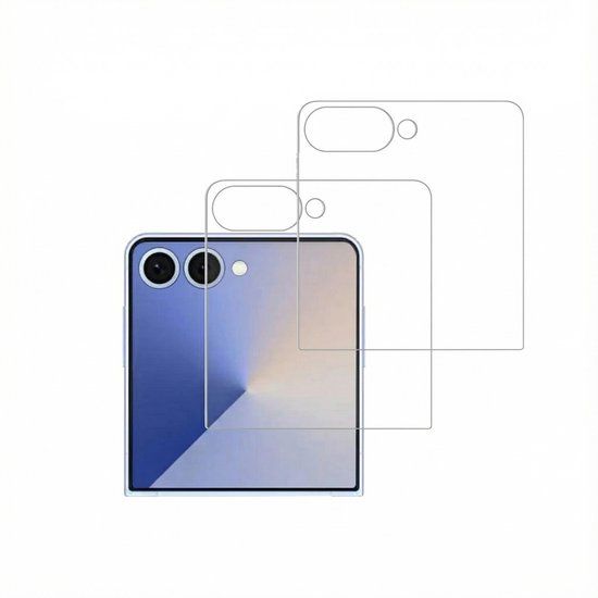 Accezz Screen Protector - 2 Pack Glass Screenprotector - Geschikt voor Samsung Galaxy Z Flip 7