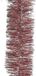 Decoris Kerstslinger - 4 stuks - Oudroze - Lametta - 270 x 7 cm - Folieslinger