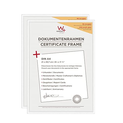 Walther Design New Lifestyle, fotolijst, wit, 21 x 29,7 cm (DIN A4)