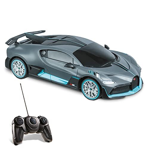 Mondo Motoren 63605, BUGatti DIVO 2,4 GHz, tot 8 km/u snelheid, autospeelgoed voor kinderen ,schaal 1: 24, lichtblauw