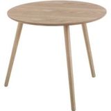 Lolahome Table Basse Ronde En Bois Mdf – Diamètre 60cm – Hauteur 51cm – Table À Monter – Montage Simple