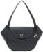 GUESS Coleen Logo Flap Shoulder Bag Coal Logo donkergrijs
