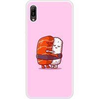 Y6 2019 Sushi hug bedrukt siliconen hoesje