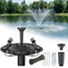 POPOSOAP Drijvende fontein 4600 m³/h LED pour bassin de jardin 3 têtes de pulvérisation