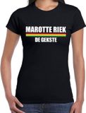 Bellatio Decorations Marotte Carnaval t-shirt Riek de gekste voor dames - zwart - Sittard - carnavalsshirt / verkleedkleding L