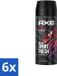 Axe Déodorant Bodyspray 48hrs Sport Fresh Recharge Arctic Mint & Cool Spices 150 ml 6 pièces