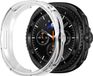 Bandz Housse souple en TPU - adaptée à la Samsung Galaxy Watch 8 Classic - coque de protection antichoc en TPU souple - semi-couverture (transparent)