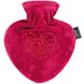fashy Hartwarmwaterkruik met overtrek en borduurwerk, roze, 0,7 l