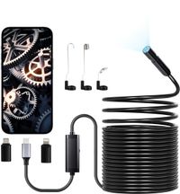 VEVOR Endoscoopcamera 1920P HD Inspectiecamera voor Android IOS met 15M Kabel