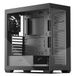 darkFlash ATX Mid-Tower PC-behuizing, Vooraf Geïnstalleerde PWM-ventilatoren, Full View Glas Gaming PC Case, ondersteunt tot 360 mm AIO (DS900) (1 ventilator zonder ledverlichting, zwart)