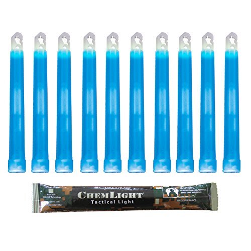 Cyalume Technologies Cyalume Lichtstaaf 15 cm, originele militaire ChemLight Lightsticks in blauw (100 stuks), hoge brandduur van 8 uur, 100% conform de NATO-specificaties