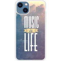 iPhone 13 Music is life bedrukt siliconen hoesje