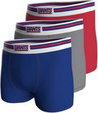 NFL New York Giants 3-Pack Boxershorts Blauw/Grijs/Rood Maat XL