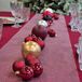 Givi Italia Tafelloper op rol - met glitter pailletten - zilver - 30cm x 3m - stof - Bruiloft/feest tafellopers