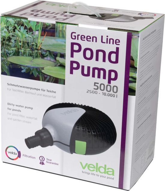 Velda Green Line 5000 - Vijverpomp - 5000 l/h - 40 W