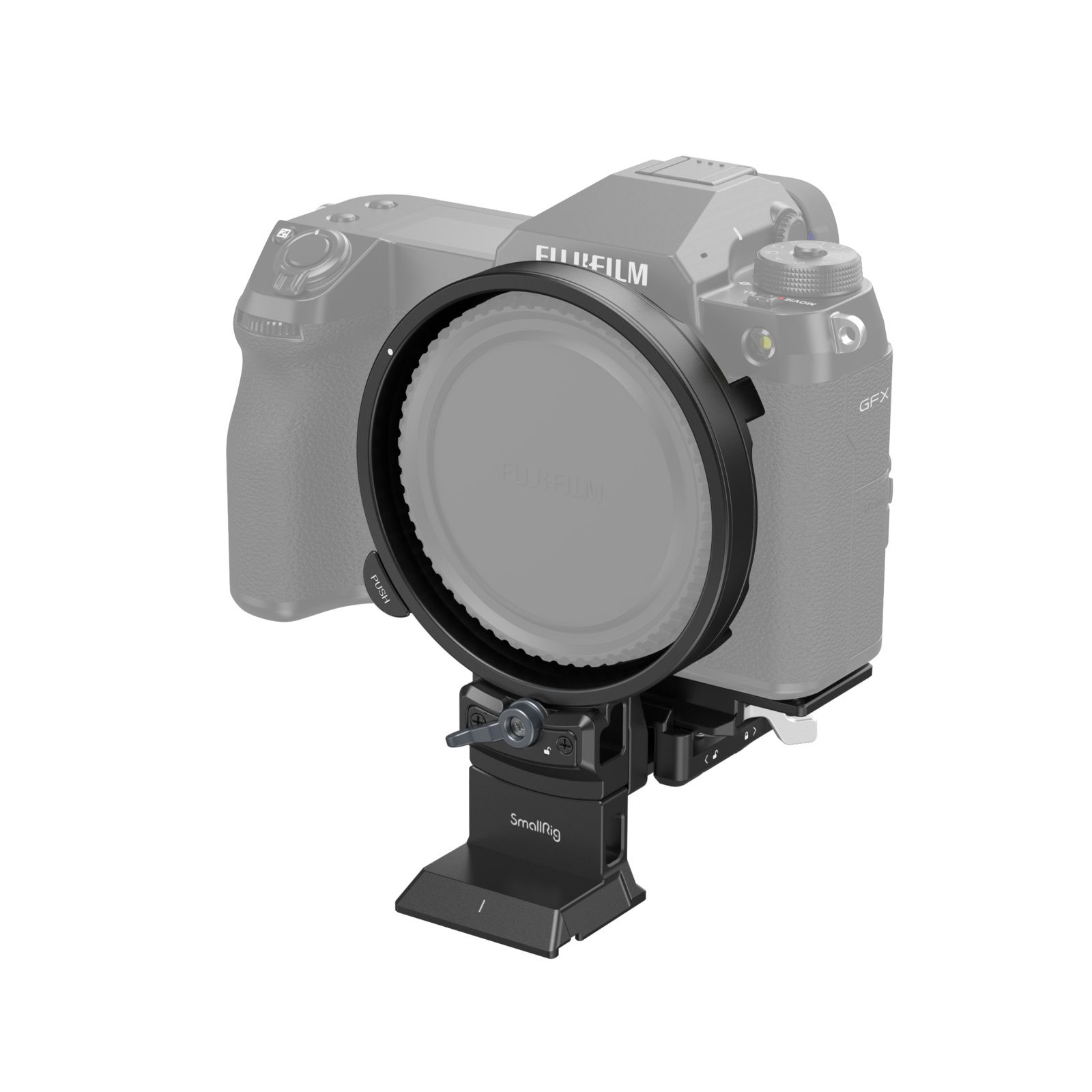 SmallRig 4305 Rotatable Mounting Plate for FUJIFILM GFX100S / GFX50S II / GFX100 II - Black