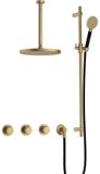 Hotbath Cobber - CB7067 - Inbouw Regendoucheset - Geborsteld Messing