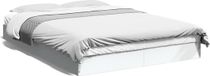 vidaXL Bedframe bewerkt hout wit 140x200 cm