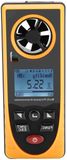 Merkloos / Sans marque Digitale Anemometer - Windsnelheidsmeter - Buiten Omgeving - Multifunctioneel Meten - 48 x 22 x 122 mm - Zwart