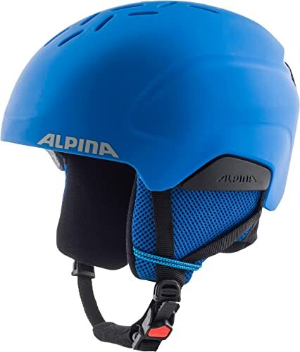 Alpina Unisex - Kinderen, PIZI Skihelm, blue matt, 46-51 cm