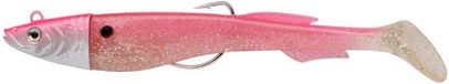 Berkley PowerBait Power Sardine PDQ Box; onkruidvrij zacht plastic kunstaas voor zoutwatervissen; geurende swimbait voor zeebaars; boot- en kustvissen met flitsende actie, 12cm, metallic roze