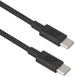 ACT USB 2.0 60W laad- en datakabel USB-C naar USB-C, zwart, 1 meter AC3082