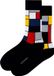 Kunstsokken Compositie A: Piet Mondriaan Sokken Dames 36-40 Biologisch Katoen