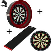 Dragon Darts Dragon - Sorpresa PRO - Complete PRO - rood-zwart - winmau blade 5 - xq-dartmat - dartbord verlichting