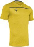 Macron Deneb Jersey Jaune/Gris Polyester Manches Courtes Homme S
