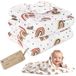 Medi Partners Mousseline Babydeken 60x75cm Mousseline Deken voor Pasgeborenen - Dunne Zachte Knuffeldeken Zomerdeken Voor Peuters Speelmat Wieg Kinderwagen (Regenboog)