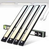 Brendz Keukenverlichting Onderbouw LED, 4 x 40cm, USB-C Oplaadbaar, 3 Kleurtemperaturen, Dimbaar, Magnetisch, Zwart