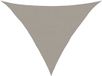 vidaXL Zonnezeil 160 g/m² driehoekig 2,5x2,5x3,5 m HDPE lichtgrijs