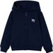 Vertbaudet Sweater met rits jongen Basics marineblauw