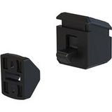 Arrêt à poussoir design pour portail battant Finition : Noir - Longueur de tube (mm) : Sans tube - Portac