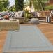 Modern, practical rug with border in grey, dimensions: 120 x 170 cm