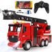Camion de pompiers - Télécommandé - 1:18 - 15 canaux - Avec échelle et lance à eau