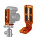 Neewer L Shape Bracket Quick Shoe QR Plate Vertical Shooting Camera L Bracket with 1/4 Inch Screw Arca Swiss Compatible with DJI Osmo Ronin Zhiyun Canon Nikon Sony DSLR Camera (Orange)