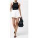 French Connection Barnet Shorts en coton Lin Blanc